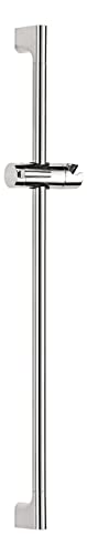 aquaSu® Shower Rail Labori | 80 cm long | with slider | Ø 22 mm | for drilling | made of metal | chrome | shower pole for wall mounting | wall pole with fixing material | 72314 5