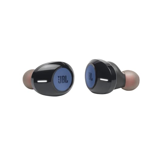 JBL Tune 125 TWS In-Ear Bluetooth headphones in Blue - Wireless earbuds with built-in microphone - Music streaming for up to 8 hours on a single charge - Includes charging case.