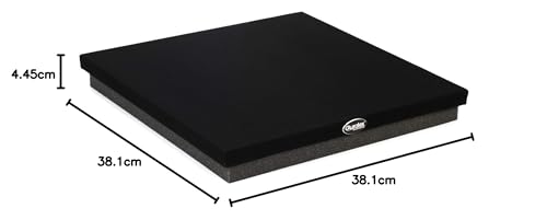 Auralex SUBDUDE_V2 II ISO Series Acoustically Decoupling, 4.5 x 38 x 38 cm Black/Anthracite