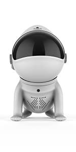 Kids starry sky projector, Valentine's Day decor space dog night light projector with remote control / APP, Wifi galaxy projector and dimming timer, LED projector soothing music compatible Alexa