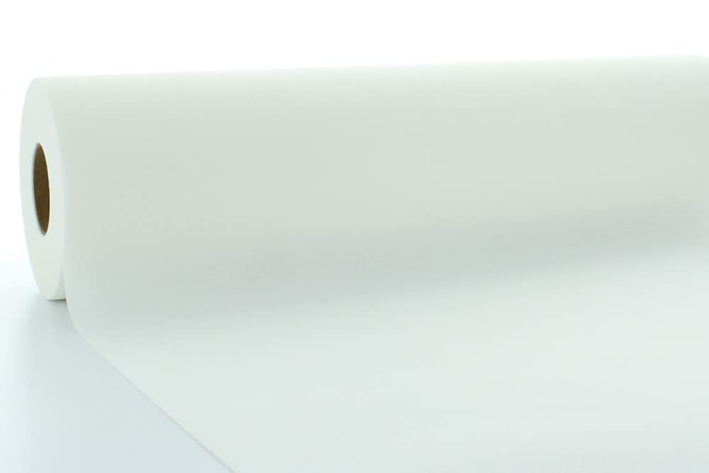 serviettendirekt.de EVERYTHING FOR THE SET TABLE | Airlaid tablecloth roll 118 cm x 40 m 1 piece/roll roll material tablecloth tablecloth material on a roll (White Airlaid 40m)