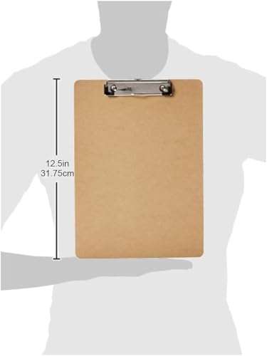 Amazon Basics - Hardboard Clipboard - 30-Pack, Brown