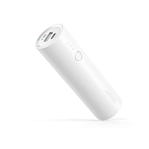 Anchor 321 Powerbank (PowerCore 5K), 5200mAh external battery, Compatible with iPhone 12 and 13 series, Google Pixel, LG, and more (No power adapter)(White)