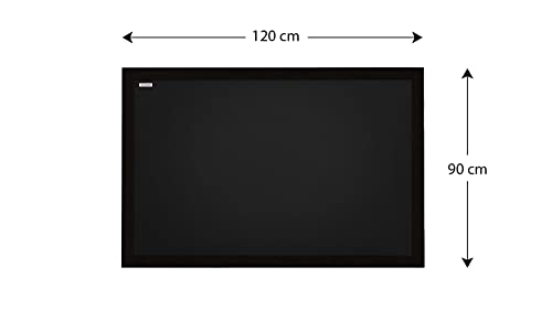 ALLboards chalkboard with black painted wooden frame 120x90cm, writing board, chalk + accessory set, for hanging on wall, blackboard, ideal for gastronomy.