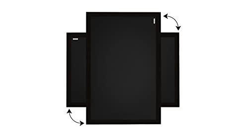 ALLboards chalkboard with black painted wooden frame 120x90cm, writing board, chalk + accessory set, for hanging on wall, blackboard, ideal for gastronomy.