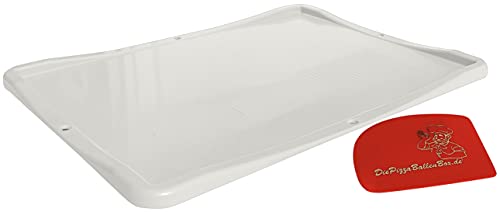 RoyalFay Pizza Box Balls Made in Germany food-safe 30x40x8 cm (1 additional lid) white