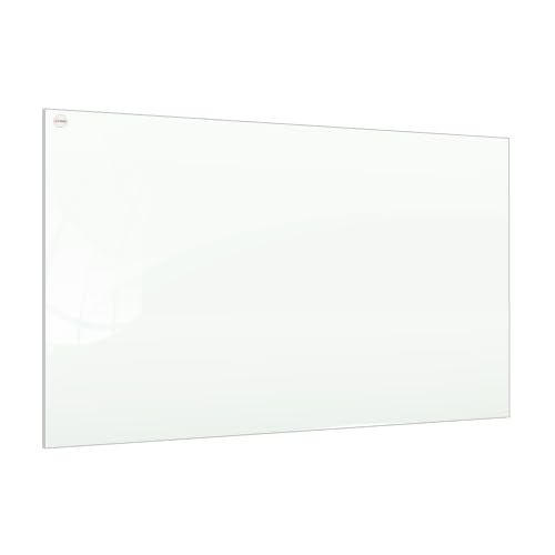 ALLboards Glassboard Magnetic White 100x80cm, Frameless, Glass Writing Board, Magnetic Board, Tempered Glass