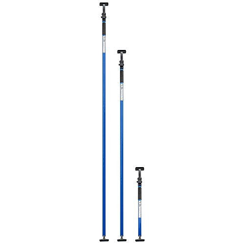 ALLEGRA cargo securing and transport securing for cars, trucks, trailers, and vans. Clamp rod tension rod for the door, load securing for car extendable (0.65m - 1.15m, Blue)