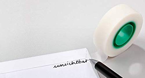 Scotch Desk Tape Dispenser C38, Black + Magic Invisible Tape, 19mm x 33m, 4 Rolls/Pack