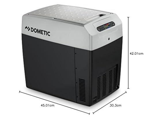 DOMETIC TCX 21 - portable electric cooler, 20 liters, 12/24 V and 230 V for car, truck, boat, RV, and outlet.