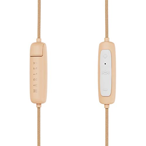 House of Marley Smile Jamaica Wireless 2 in-ear headphones - noise-isolating Bluetooth headphones, 9 hours of playtime, quick charge, IPX-4 waterproof, microphone, FSC-certified wood