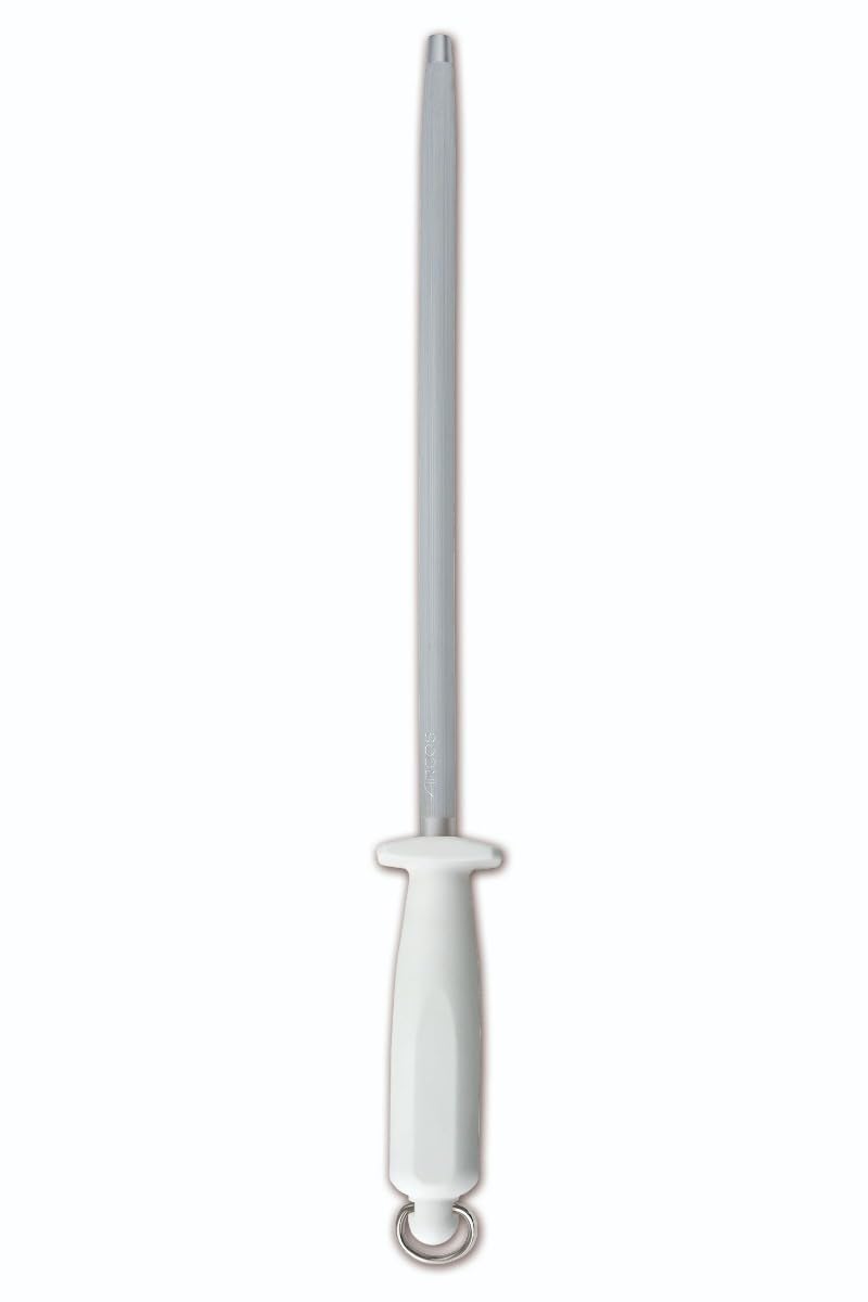 Arcos 807511 Riviera Blanc - Ham Knife Set 3 Pieces - Forged Stainless Steel - POM Handle - Color White (GIFT HAM COVER)
