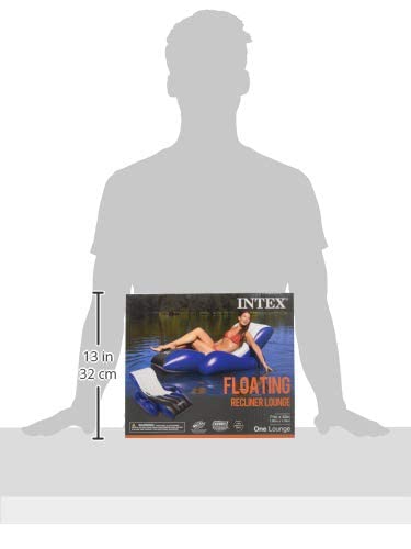 Intex Floating Recliner Lounge - Inflatable pool lounge, multicolor, 180 x 135 cm