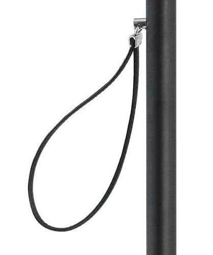 DELFA Design shoe horn 70 cm with silver golf ball handle - black wooden shaft with loop - the elegant dressing aid