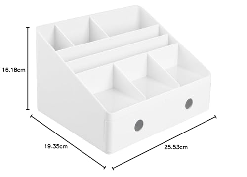 iDesign 42011EU Linus Desk Organizer with Drawers, White