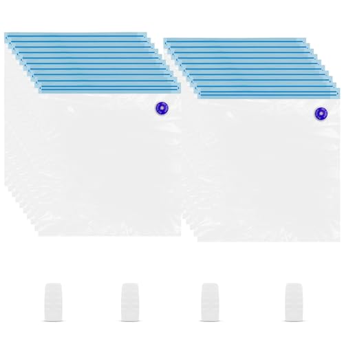 Giantarm Filament vacuum bags for 3D printers, double-seal moisture-resistant storage pouch, durable and reusable PA+PE vacuum-sealed bags (20 bags)(32.5 x 37.5cm)