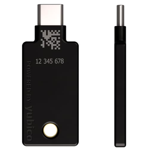 Yubico - YubiKey 5C NFC - Security key for Two-Factor Authentication (2FA), connects via USB-C and NFC - FIDO certified