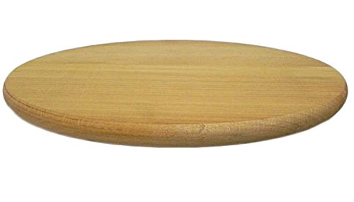 Lazy Susan: round, rotating wooden serving platter for cakes and pizza, 50 cm in diameter.