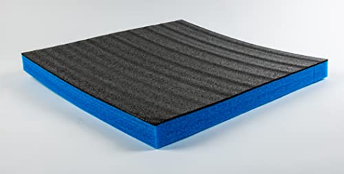 TYGR Multilayer Foam 600x600x50 blue for tools, camera & more | Easy customization | Tool insert | Case insert | Kaizen