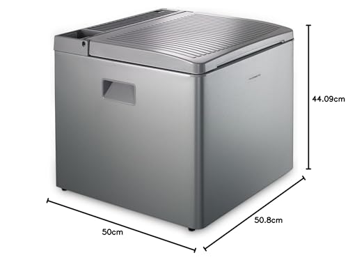DOMETIC CombiCool RC 1200 EGP - silent absorption cooler for car, socket and gas connection (50 mbar) - mini refrigerator for camping and sleeping rooms, 40 liters
