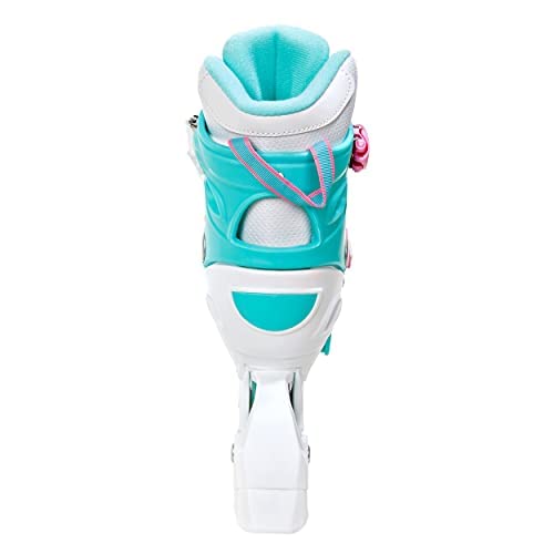 RAVEN 2in1 Ice Skates Inline Skates for Kids Girls adjustable (Lia Mint, 30-33 (18.5cm-20.5cm))