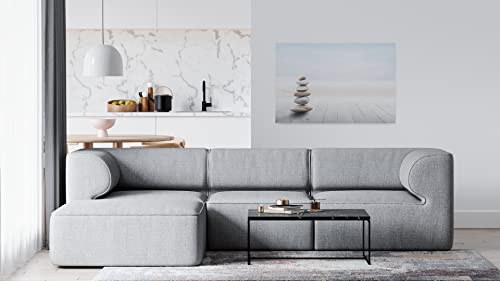 ALLboards glass magnetic board ZEN-STONES 90x60cm glass memo board glass board with motif magnetic wall for writing magnetic board wall decoration wall picture