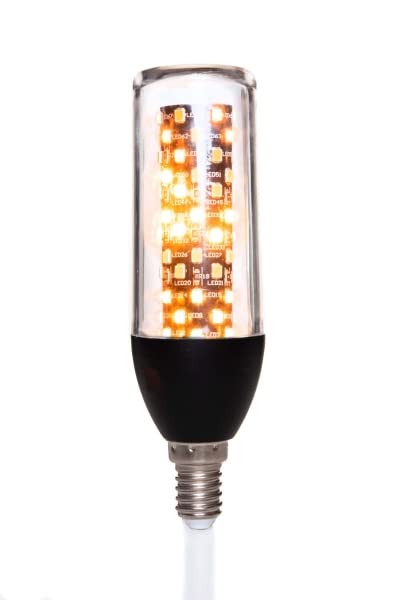 Trades4Sale decorative fireplace - LED fireplace with flame effect, energy-saving LED flicker bulb, realistic fire effect, smoke-free, child safe.