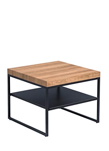 M2 Collection Vista 1 coffee table/side table MDF decor oak brown 50x50cm, height 40cm