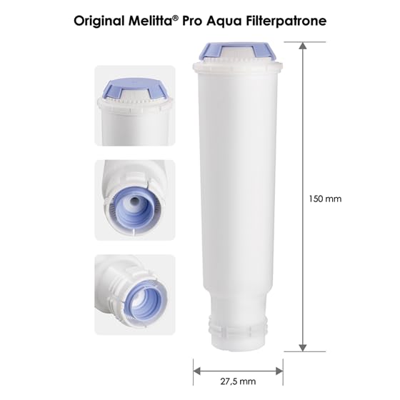 Melitta Filter Cartridges Pro Aqua (3 cartridges) - Scale filter for fully automatic coffee machines, prevent scale buildup & reduce pollutants for the best coffee taste.