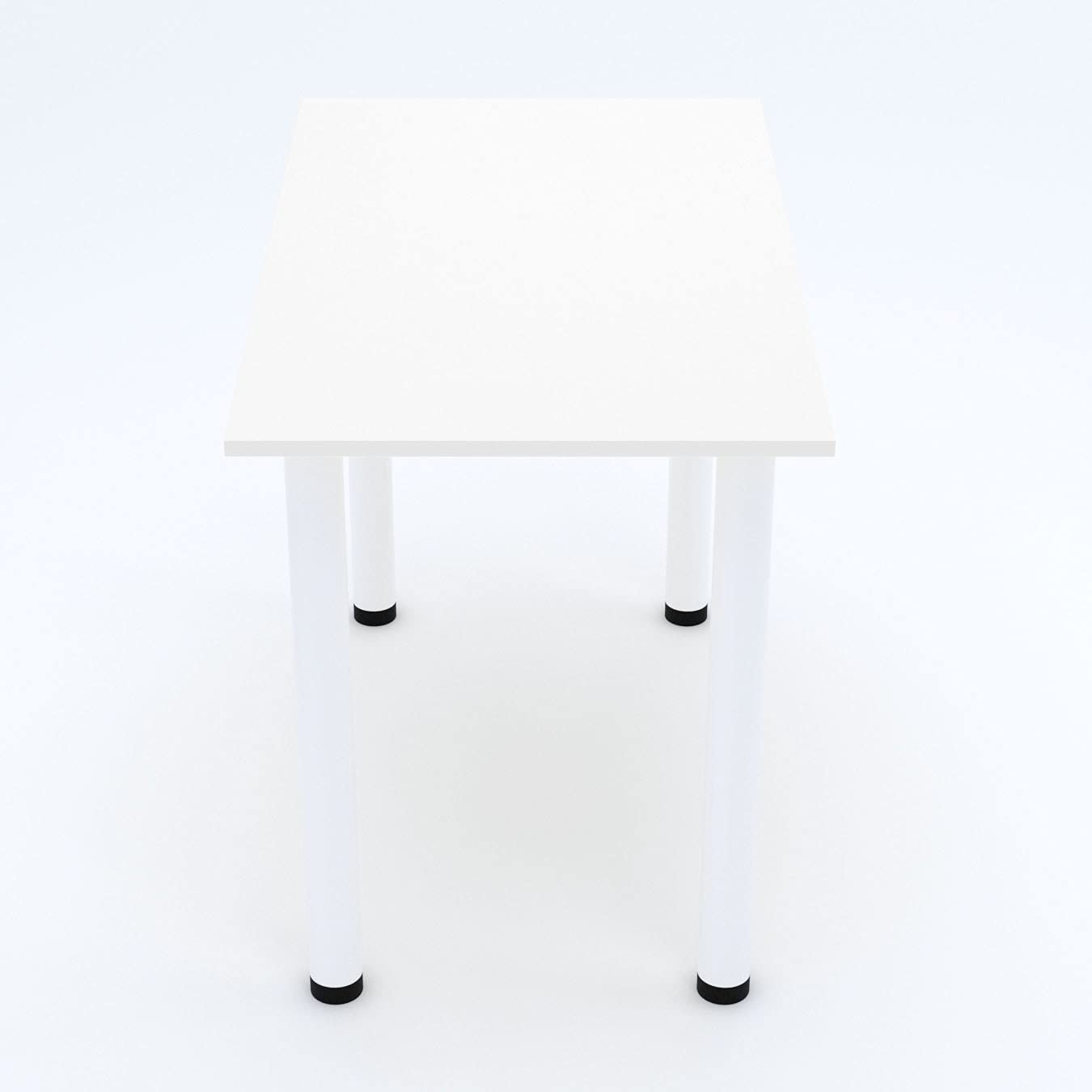 AKKE 60x40 | Dining table - White legged table - Kitchen table - Office table | White