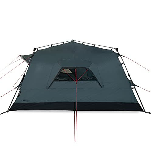qeedo Quick Villa L, family tent for 5 persons, instant tent with standing height - grey