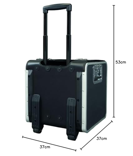 ALASSIO 45048 Trolley Briefcase Parma made of synthetic leather, black, approx. 37 x 53 x 37 cm, with 2 TSA combination locks.