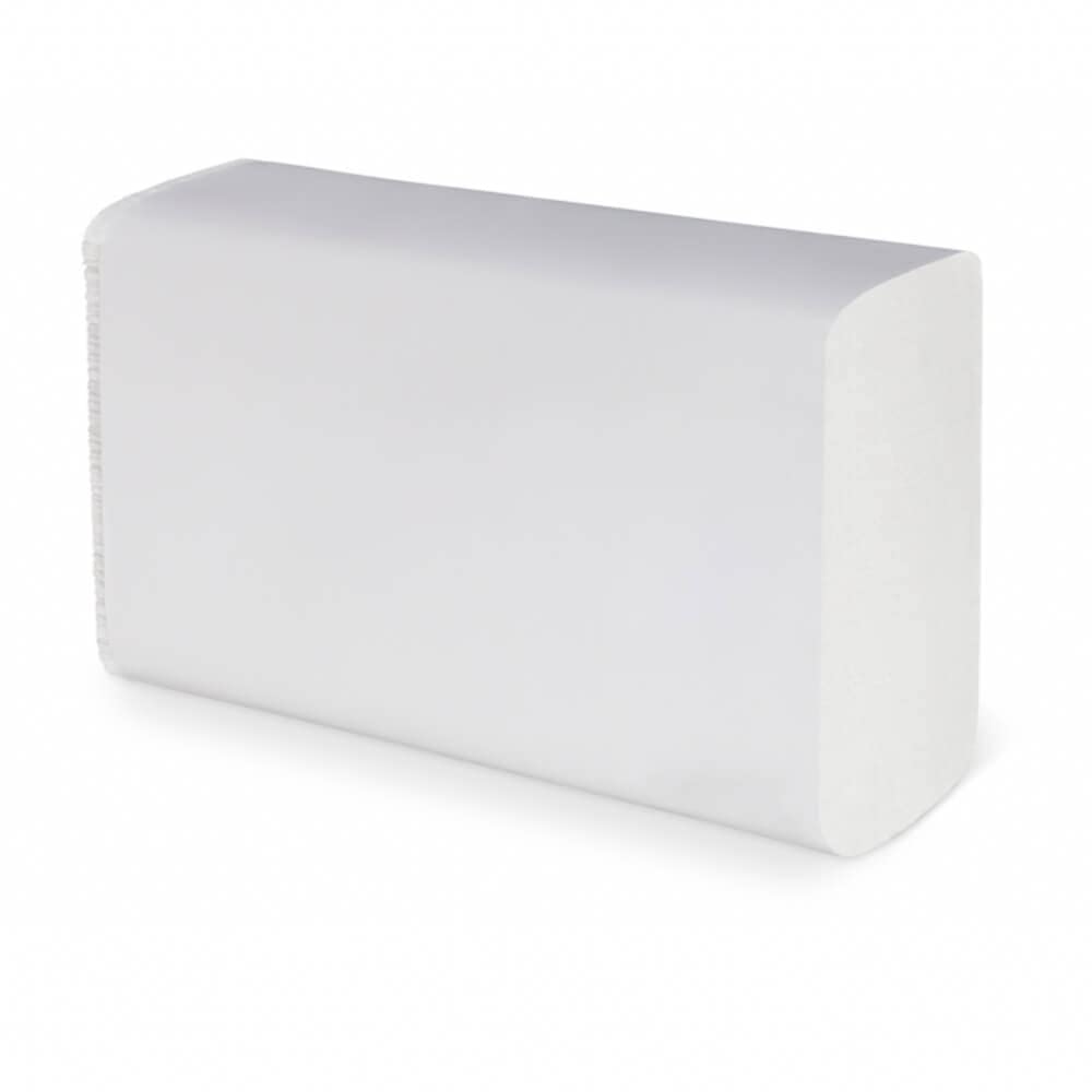 HERRMANN Interfold paper towels | 21 x 24 cm high white 2-ply | 3000 sheets | Interfold towels suitable for towel dispensers in restrooms, offices, practices, and studios