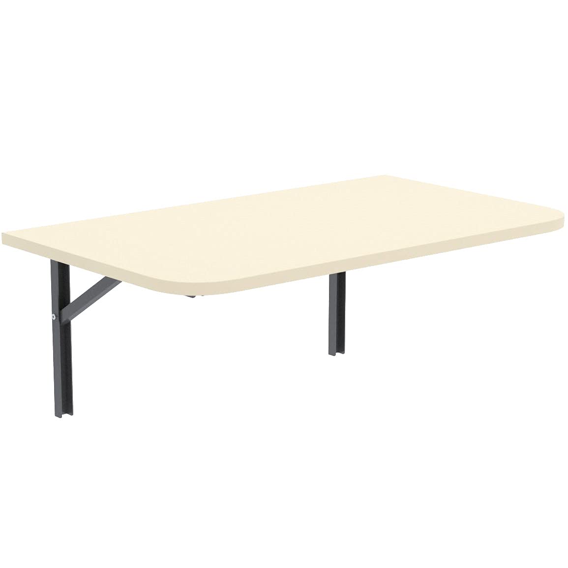 AKKE wall folding table with rounded edges. Folding table, dining table, wall table, kitchen table, desk, children's desk, bar table, computer table, foldable. | Universal table