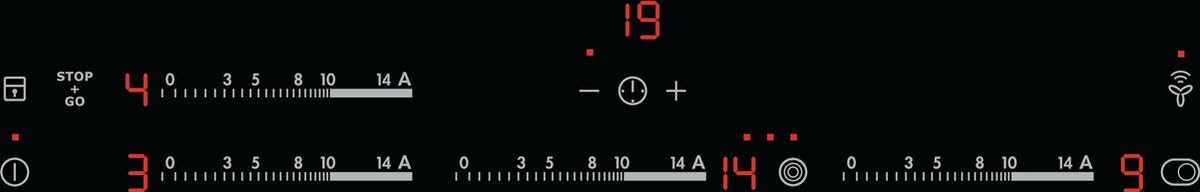 AEG HK854870XB cooktop electric/glass ceramic/ceramic / 76.6 cm/Rapid Power cooking zones/stainless steel