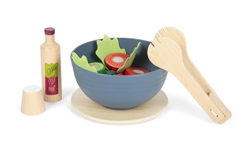 Small Foot Cutting Set Salad "Fresh" made of wood, food toy for children's kitchen, for children aged 3 and up, 12612
