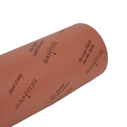 SANTOS original Pink Butcher Paper Roll - 60cm x 45m - sturdy & uncoated butcher paper - perfect for long cooking jobs, smoking, and low and slow grilling