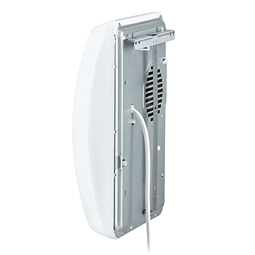 EWT Bathroom Quick Heater Future, efficient wall-mounted heating device, including thermostat with return timer & adaptive start function, 2000 W heating power, White