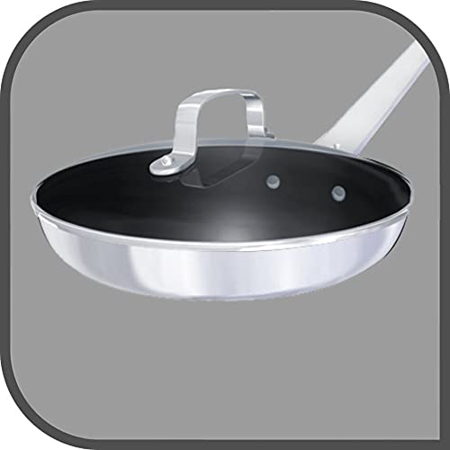 Jamie Oliver by Tefal pan and pot lid 28cm, glass lid with stainless steel rim, steam vent, overflow protection, dishwasher safe, exclusive Jamie Oliver engraving on the lid handle, B89987