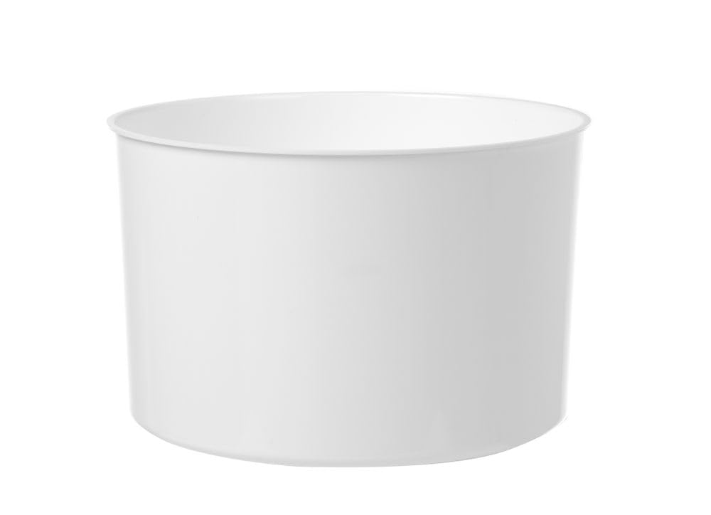 HENDI Ice Bucket, BarUp, Double-Walled, Ice Container, Ice Cooler, 10L, ø292x(H) 220mm, Polystyrene, White, Black