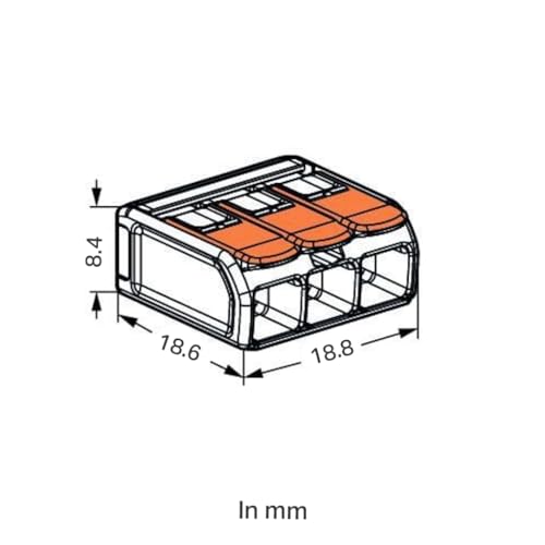Wago connectors of the 221-413 series lever connectors terminal blocks connection clamps clamp plug-in terminals
