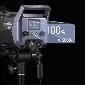 2 Pack GODOX LA150D LED Video Light Kit, Litemons LED Continuous Light with softbox light stands for photo studio