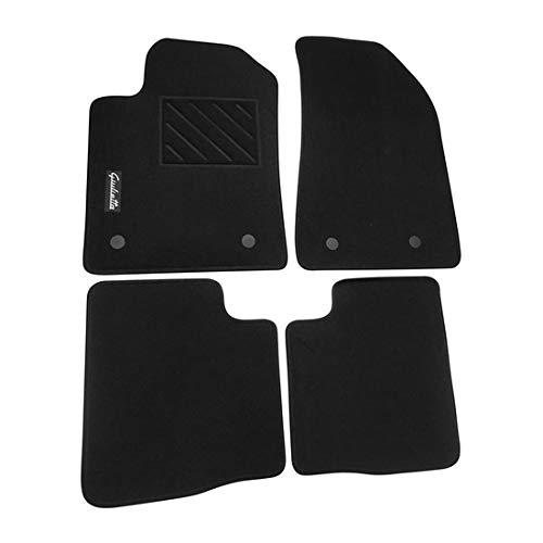Alfa Romeo carpet floor mats, 4 fixings, and original Giulietta logo.