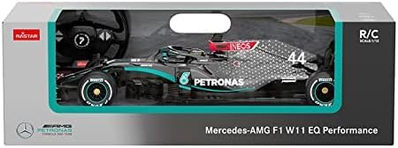 Mercedes F1 RC Car RASTAR 1/12 Mercedes AMG F1 W11 EQ Performance 2.4GHz Remote Control Car Officially Licensed Mercedes Benz Racing Toy Model Car for Kids Adults - Black