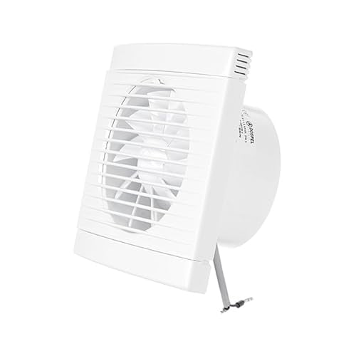 DOSPEL Bathroom Ventilator Room Fan 125mm - Improved Air Circulation - White Wall Vent Fan with Cover - Quiet Operation - for Bathroom, Kitchen, and Laundry Room