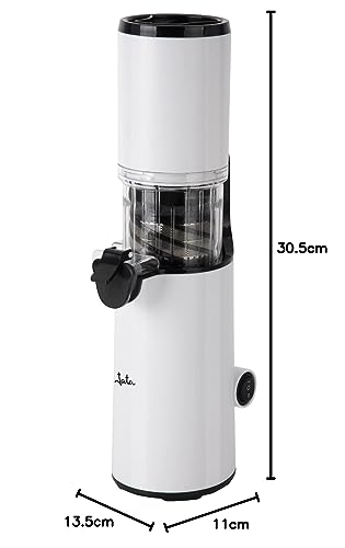Jata JELI1201 vegetable and fruit juicer, slow extraction, 60 rpm, 130 W, leak-proof, quiet, 600 ml capacity, non-slip, digital panel