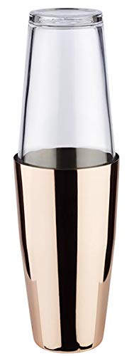 Buddy's Bar - "Boston Bar Set", 700 ml, Boston cocktail shaker, jigger, muddler, strainer, food-safe, bar set includes gift box, polished copper.