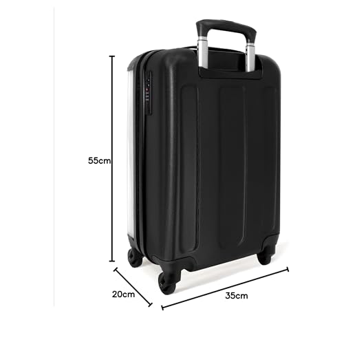 NoBoringSuitcases.com® Children's Suitcase for Girls - Small Deer on White Background - Kids Suitcase Girl - Trolley - Kids Trolley Girl - 55x40x20 - Photo Suitcase - Personalized
