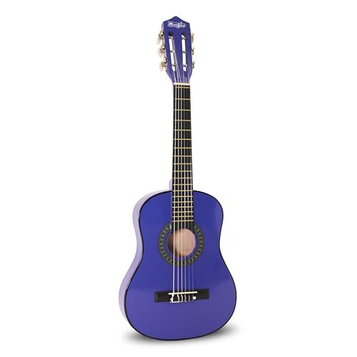 Music Alley MA-52 Classical Acoustic Guitar for kids and juniors in blue color.