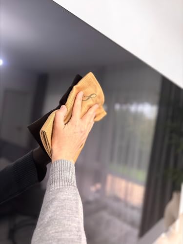 4Shine 8 Pack Window Mirror Glass Microfiber Cleaning Cloths All-Purpose Cleaning Cloths without chemical cleaners for streak-free shine in the household as well as for car, office and more